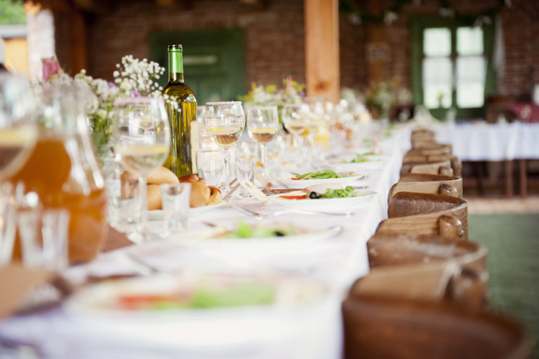 Photo of a wedding catering